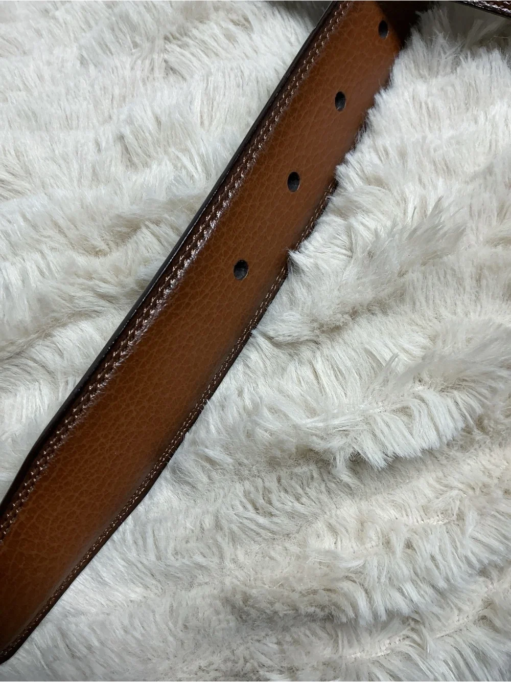 Men’s Classic Brown Bonded Leather Dress Belt Size 32/80 Silver Buckle NWOT